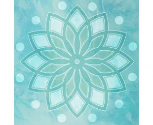 Коврик для фитнеса и йоги DFC Meditation Deluxe 183x68x0,5 см Lotus