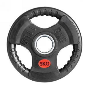 Диск обрезиненный с тройным хватом Gymmaster ANA-008 5кг