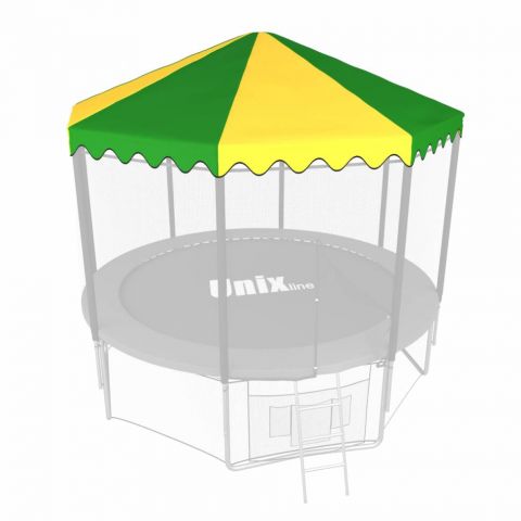 Крыша для батута Unix Line 12 ft (синий/желтый, зеленый/желтый)