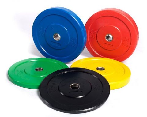 Диск для штанги каучуковый, цветной D51 мм PROFI-FIT 5 кг