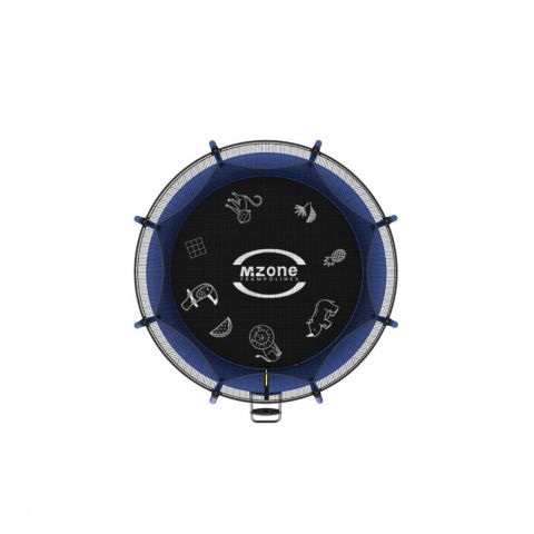 Батут каркасный с защитной сеткой и лестницей MZONE LUX 12 FT (366 см)