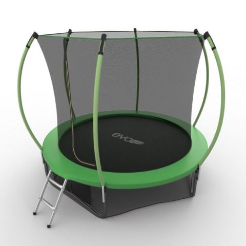 Батут EVO JUMP Internal 8ft + Lower net (зеленый/синий)