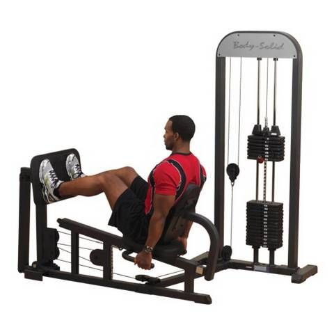 Жим ногами Body-Solid GLP-STK горизонтальный с весовым стеком 95 кг