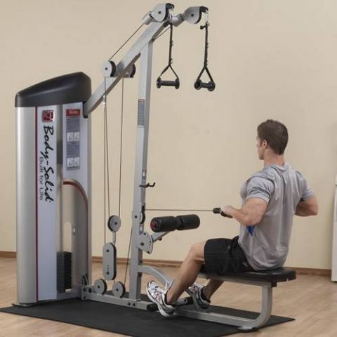 Верхняя и нижняя тяга Body-Solid S2LAT-1 с весовым стеком 72,5 кг